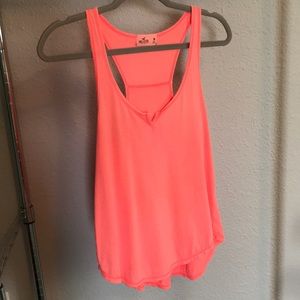 Hollister bright orange basic tank